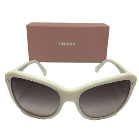 prada blanche lunette|lunettes de soleil Prada.